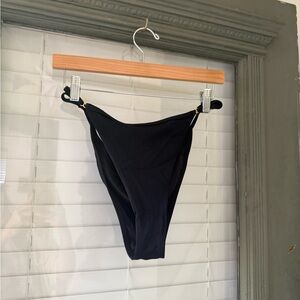 L*Space Black Ribbed Bikini Brief